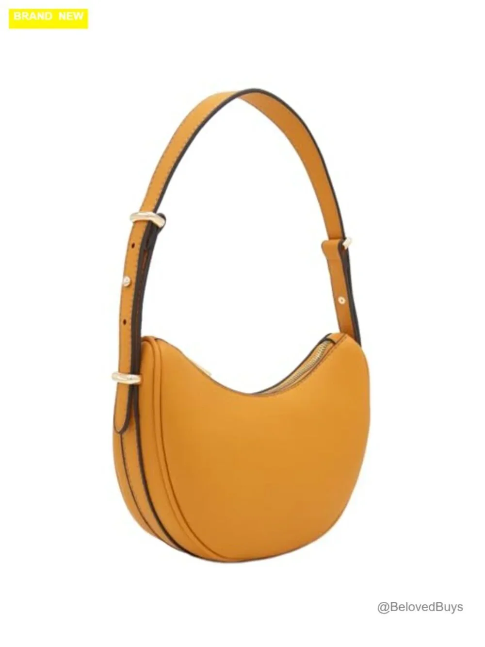 Small Crescent Faux Leather Underarm Shoulder Bag